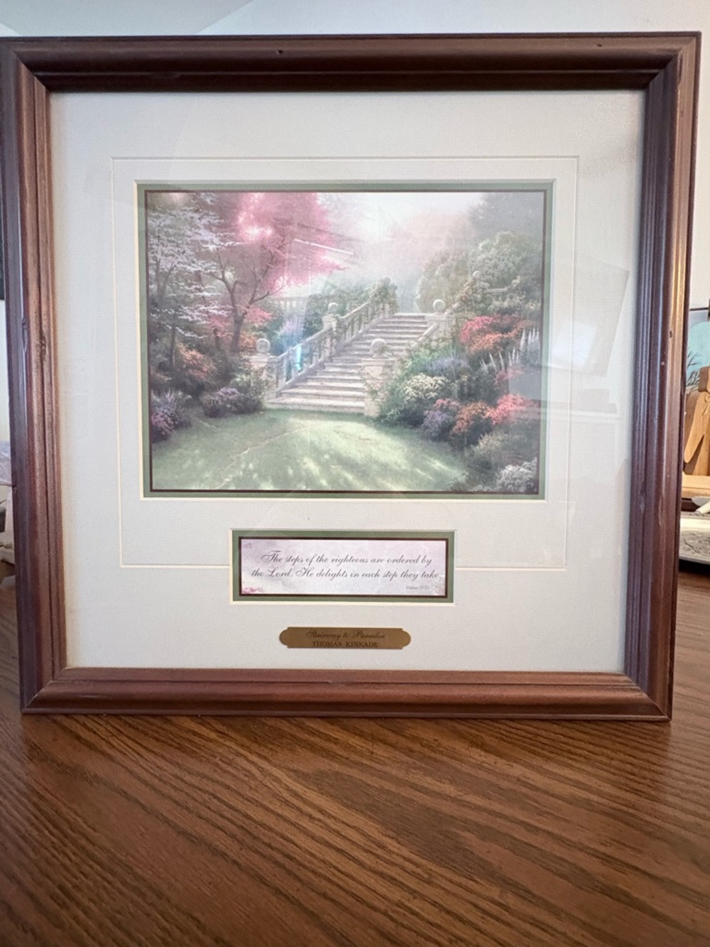Thomas Kinkade Stairway to Paradise Print in Green, Cream, Brown